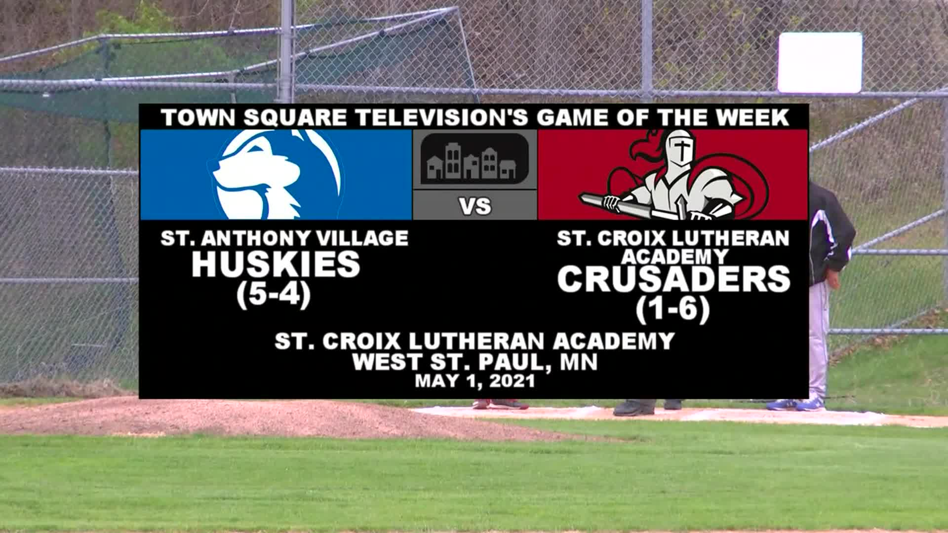 Thumbnail image for Baseball St Anthony vs St Croix Lutheran 5-3-21