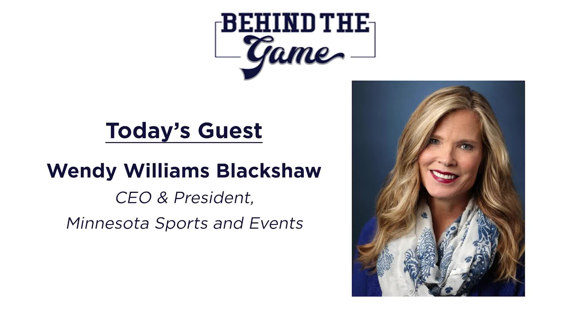 Thumbnail image for Behind the Game: Wendy Williams Blackshaw