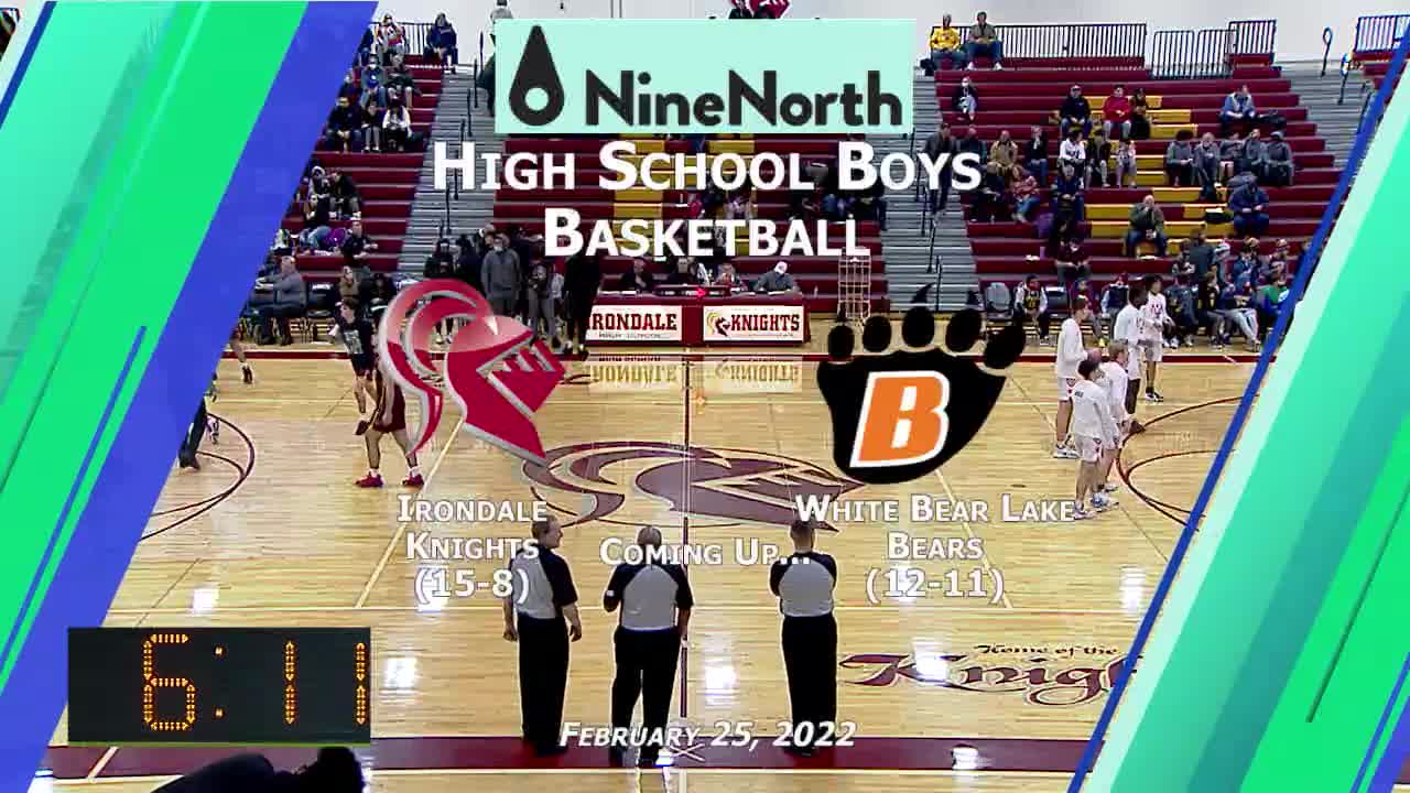 Thumbnail image for Boys Basketball Irondale vs White Bear Lake 2-25-22