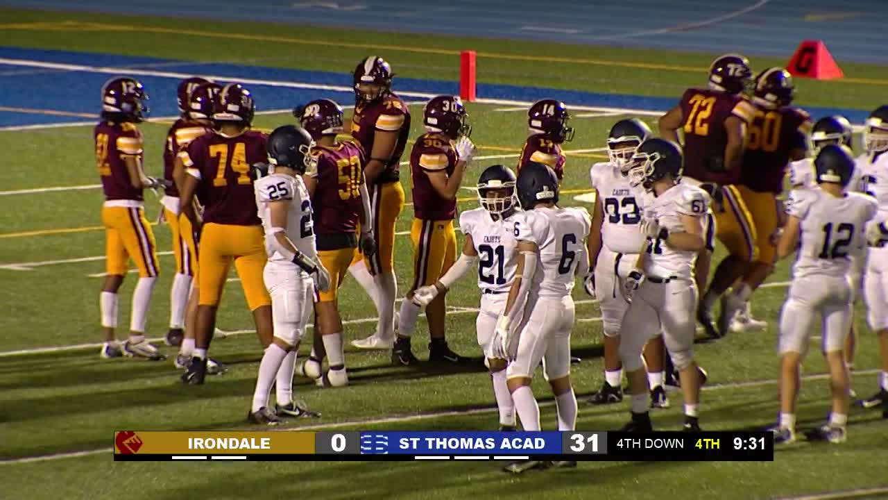 Thumbnail image for Football Irondale vs St. Thomas Academy 9-30-22