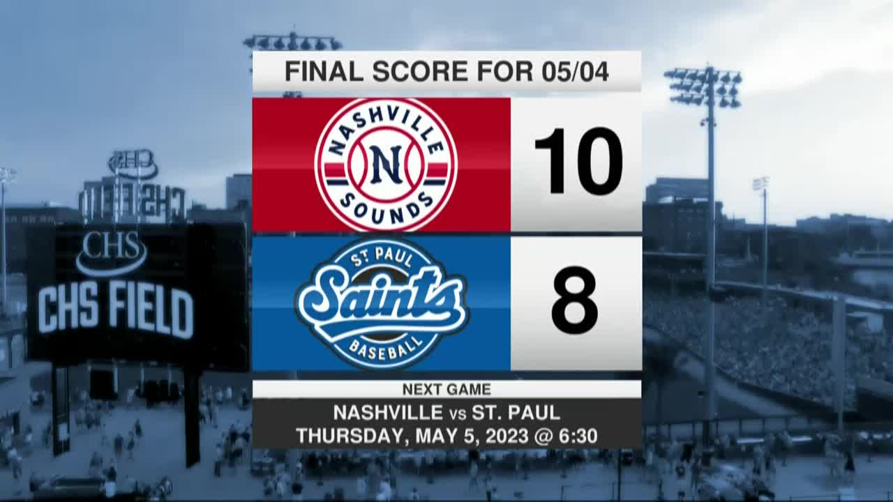 Thumbnail image for St Paul Saints vs Nashville Sounds 5-4-23