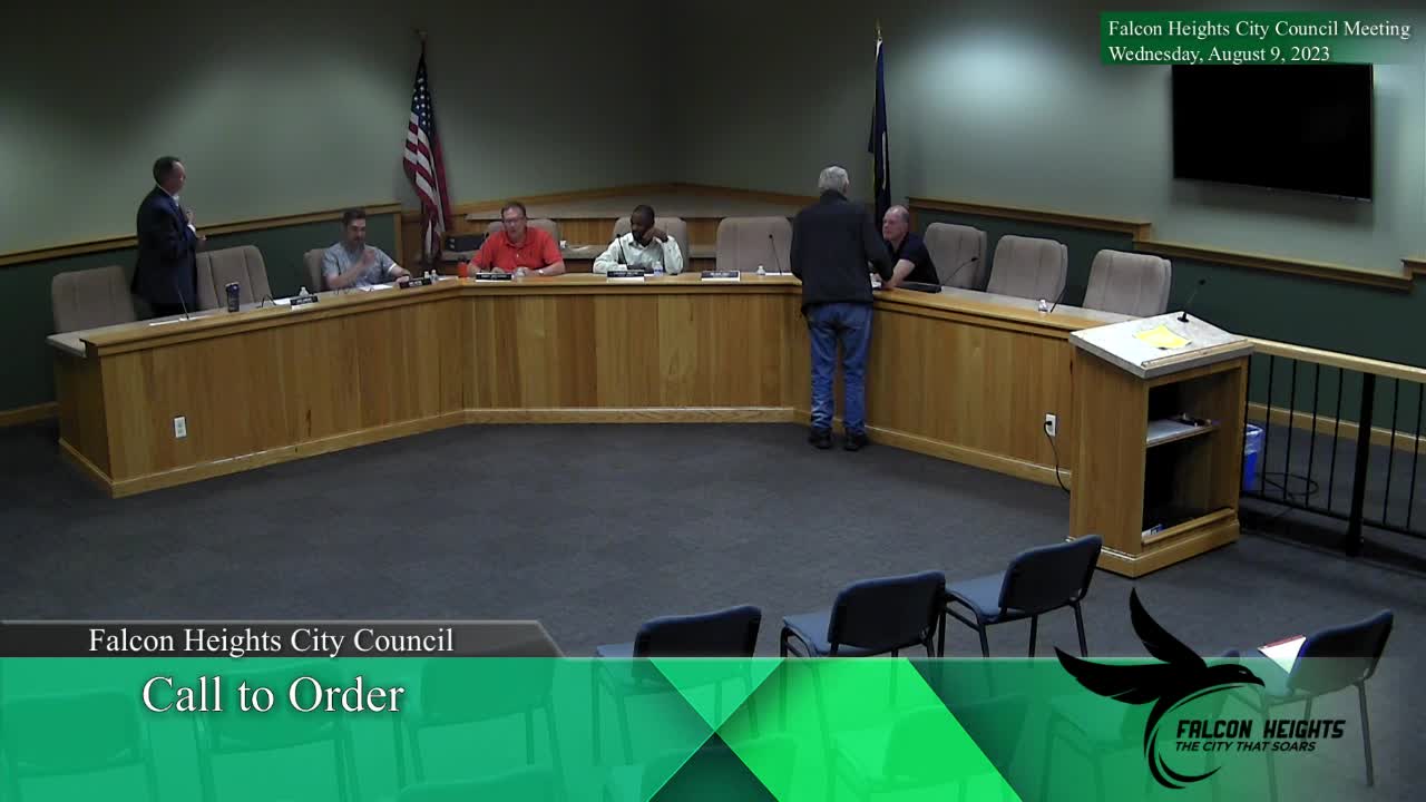 Thumbnail image for Falcon Heights City Council Meeting 8-9-23