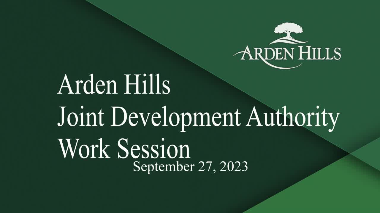 Thumbnail image for Arden Hills Joint Special Development Authority Meeting 9-27-23