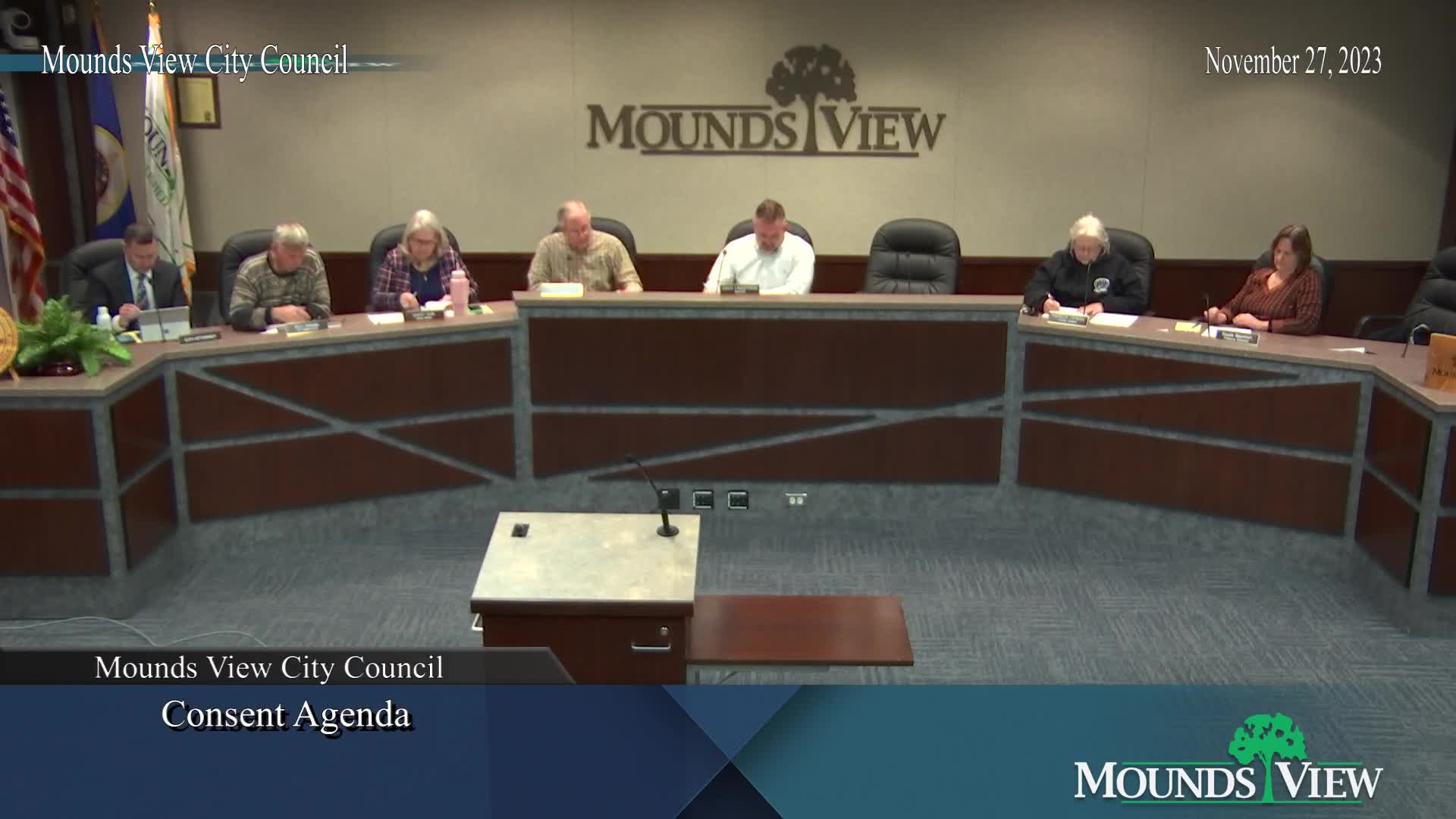 Thumbnail image for Mounds View City Council Meeting 11-27-23