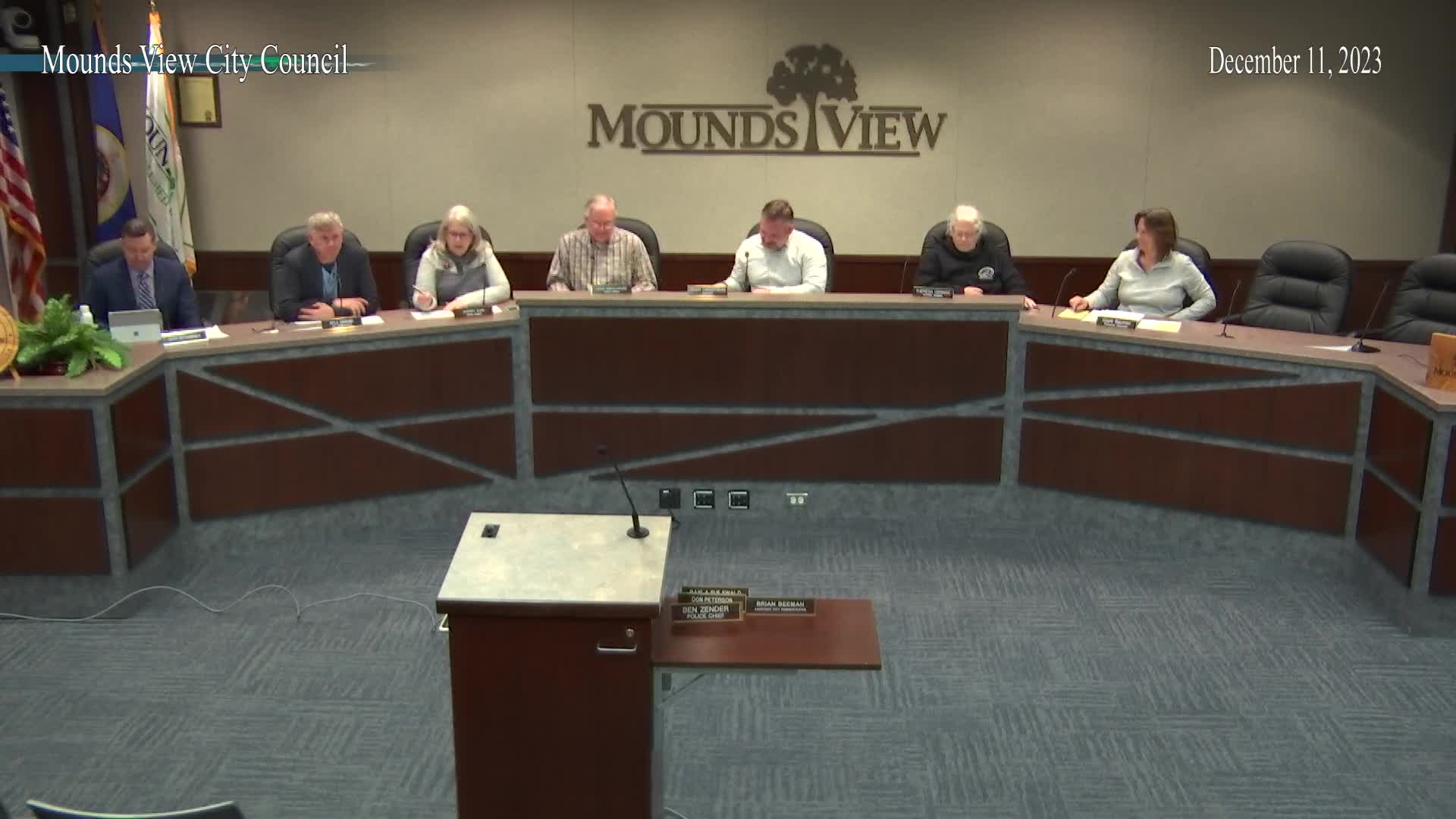 Thumbnail image for Mounds View City Council Meeting 12-11-23