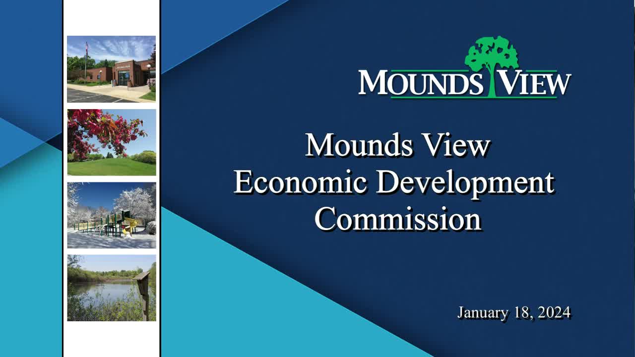 Thumbnail image for Mounds View Economic Development Commisson Meeting 1-18-24