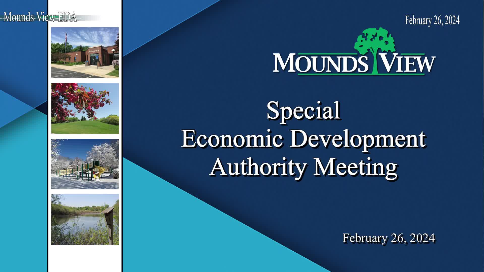 Thumbnail image for Mounds View Economic Development Authority Meeting 2-26-24