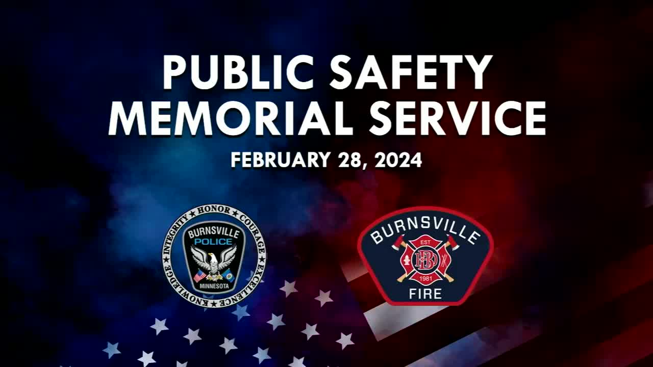 Thumbnail image for LIVE Burnsville First Responders' Public Memorial Service 2-28-24
