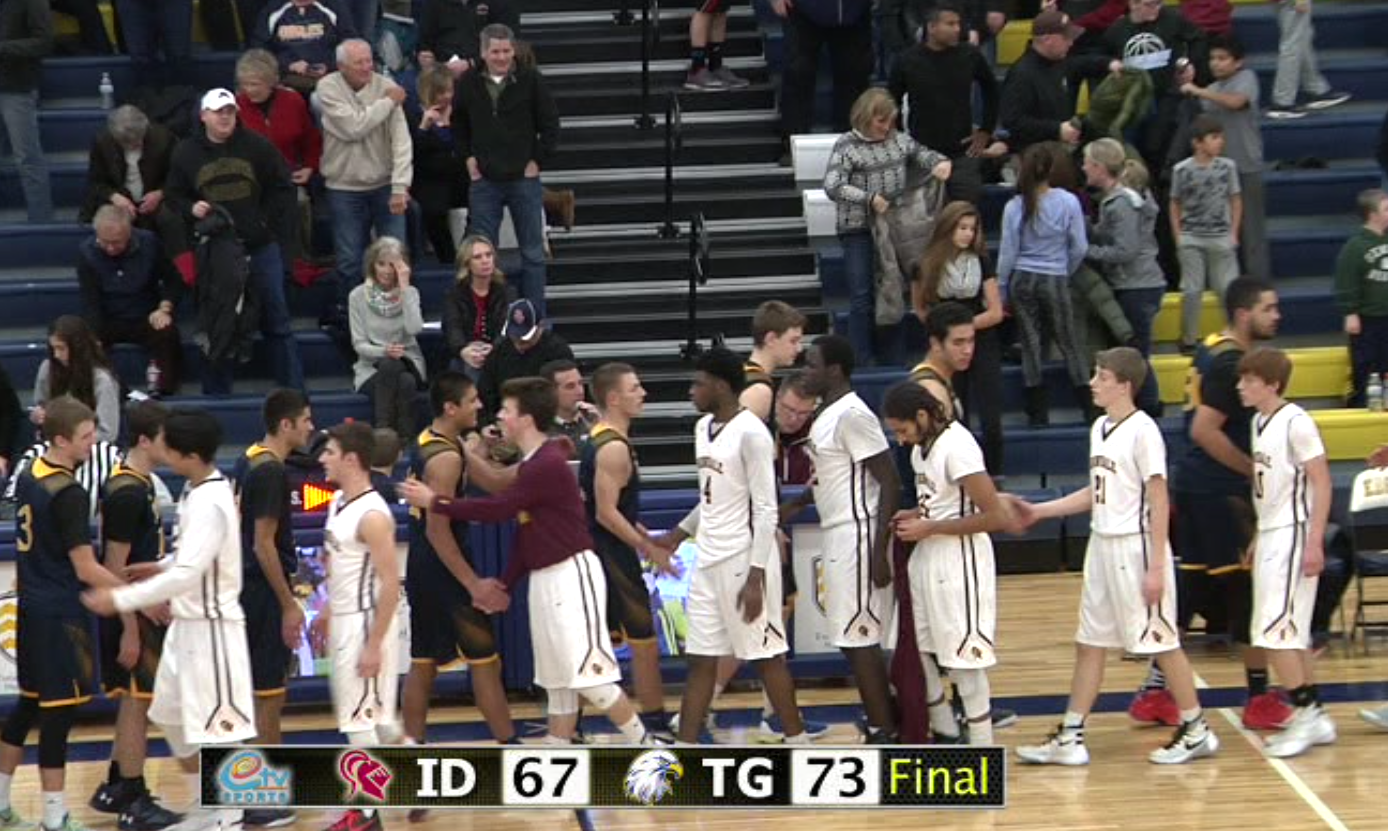 Boys Basketball Irondale v. TG  12.18