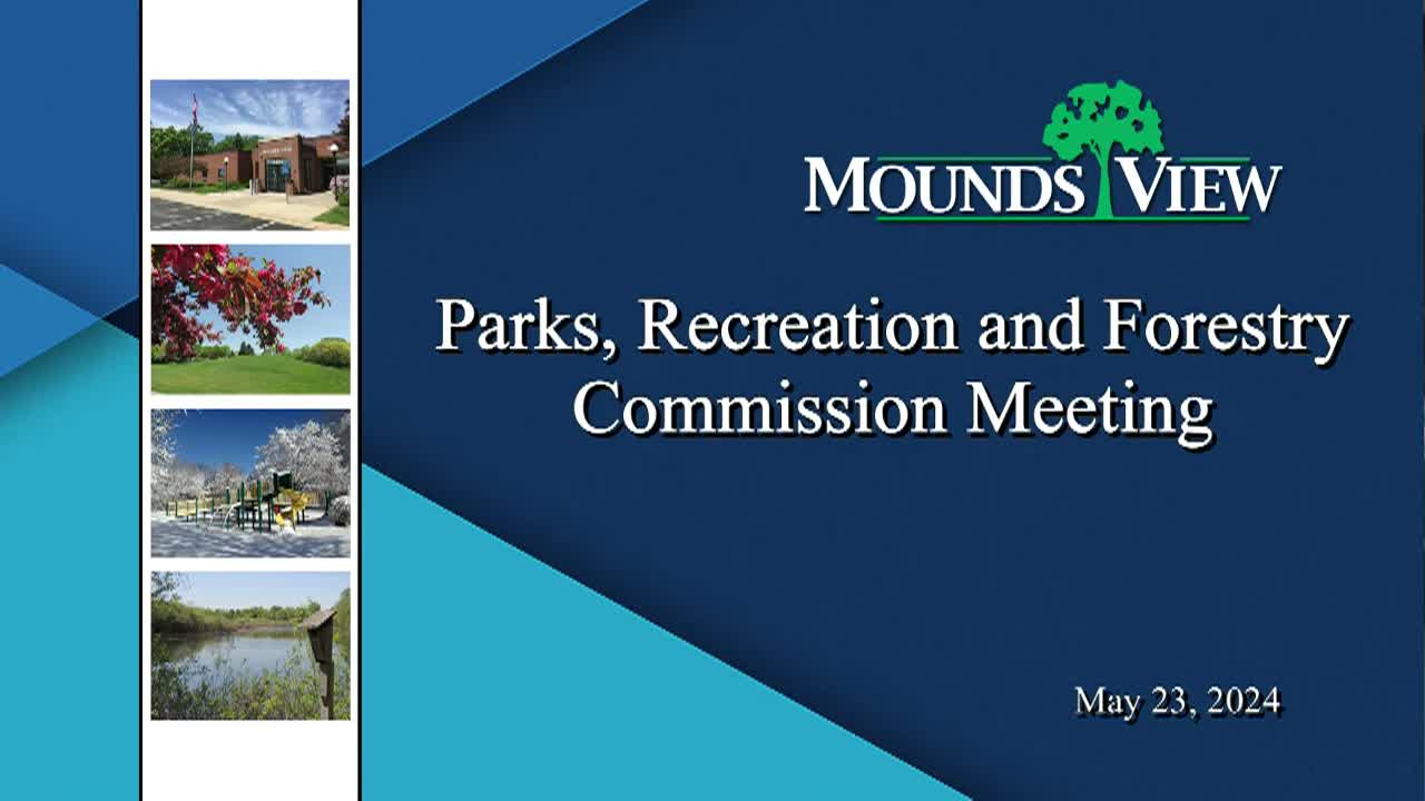 Thumbnail image for Mounds View Parks and Recreation Commission Meeting 5-23-24