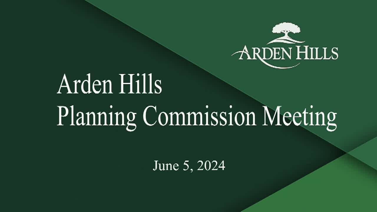 Thumbnail image for Arden Hills Planning Commission Meeting 6-5-24