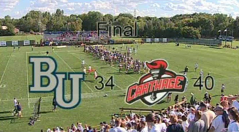 Thumbnail image for College Football Bethel v Carthage 9.10