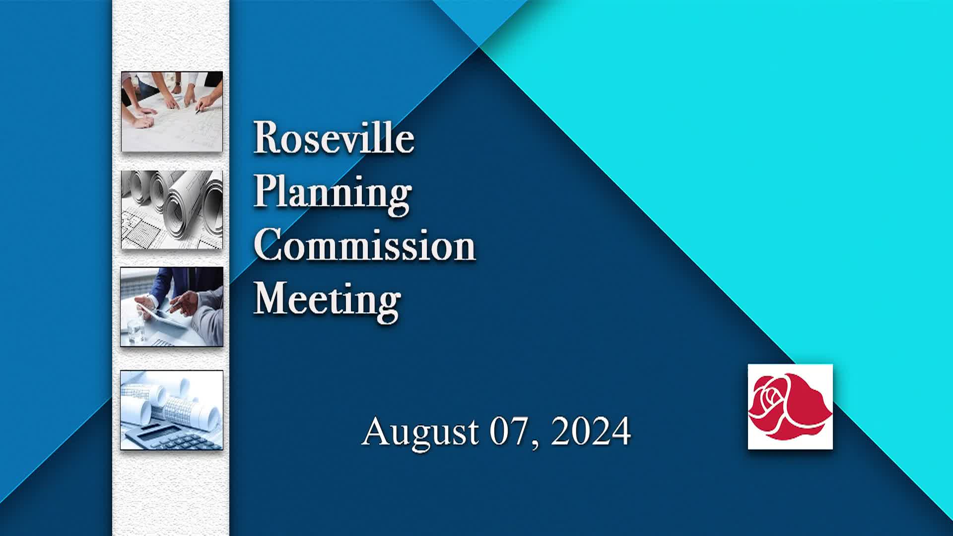 Thumbnail image for Roseville Planning Commission Meeting 8-7-24