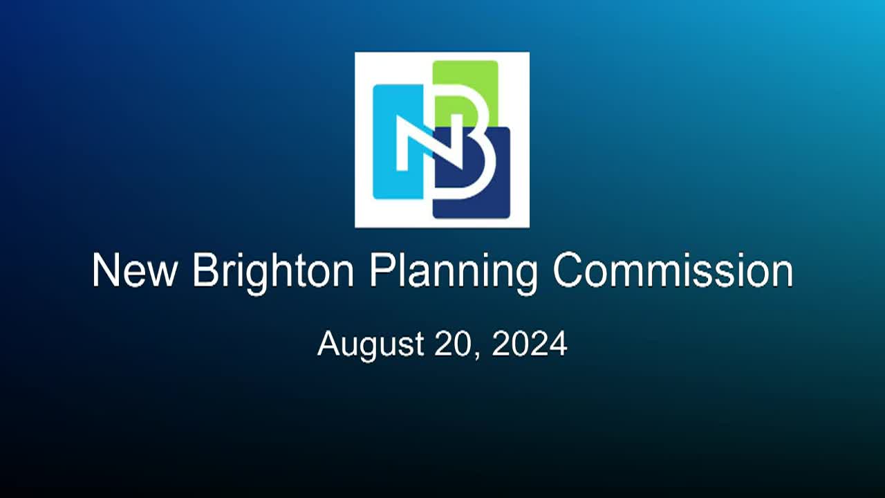 Thumbnail image for New Brighton Planning Commission Meeting 8-20-24