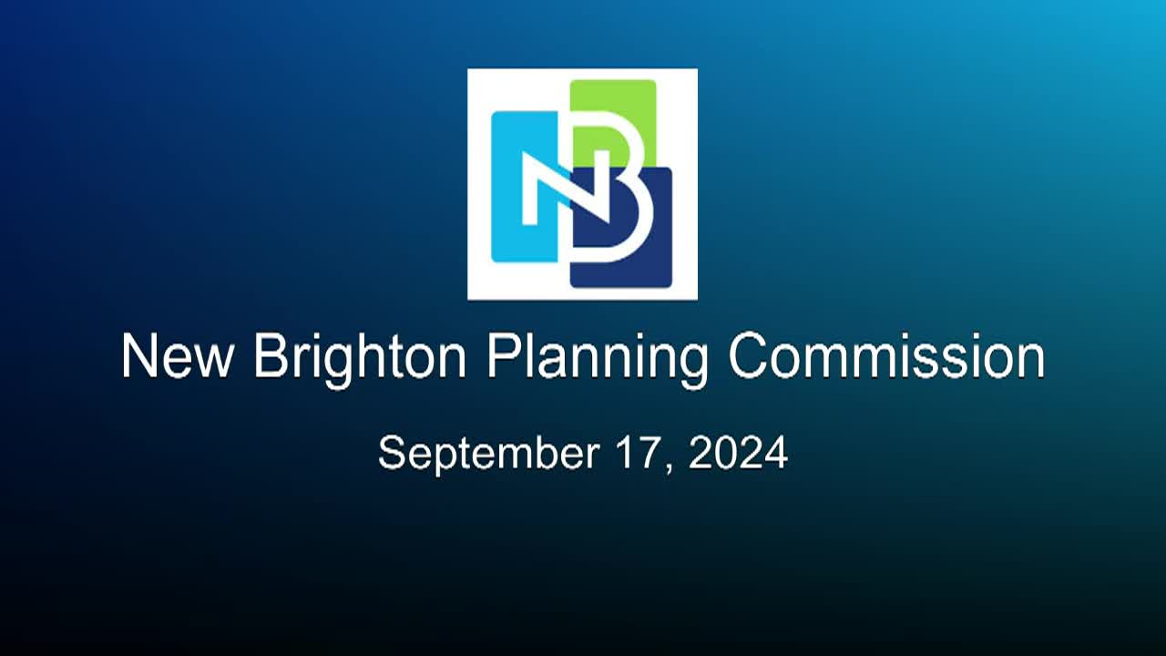 Thumbnail image for New Brighton Planning Commission Meeting 9-17-24