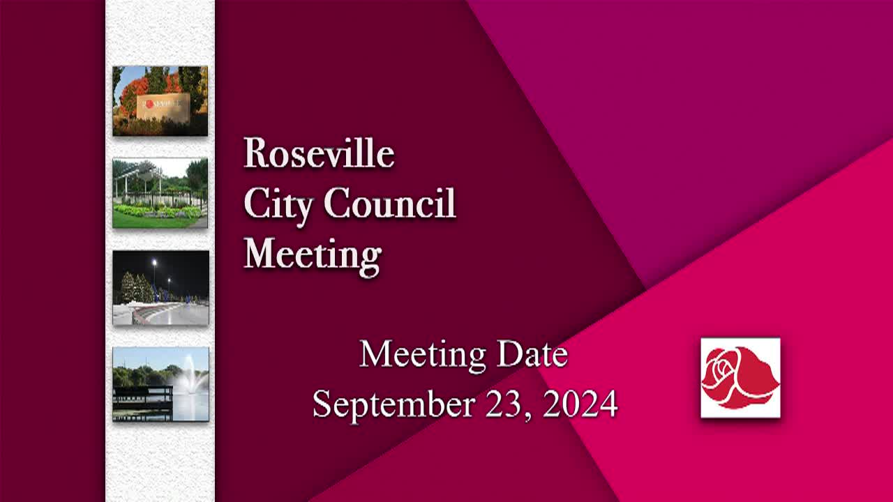 Thumbnail image for Roseville City Council Meeting 9-23-24