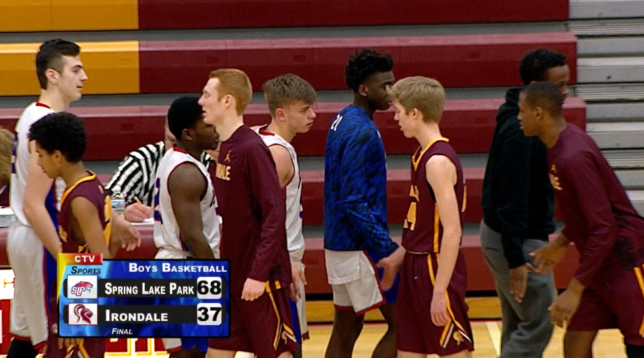 Thumbnail image for Boys Basketball Irondale v. Spring Lake Park 2.5.18