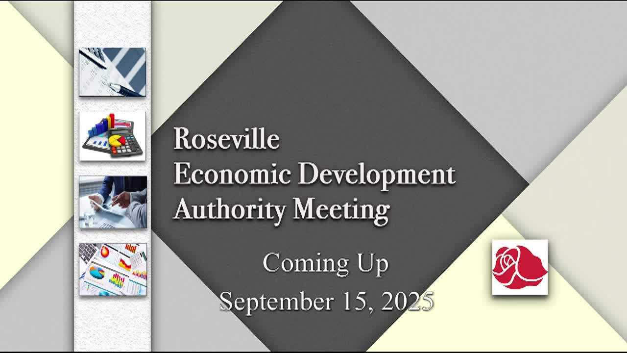 Roseville EDA Meeting 9-15-25