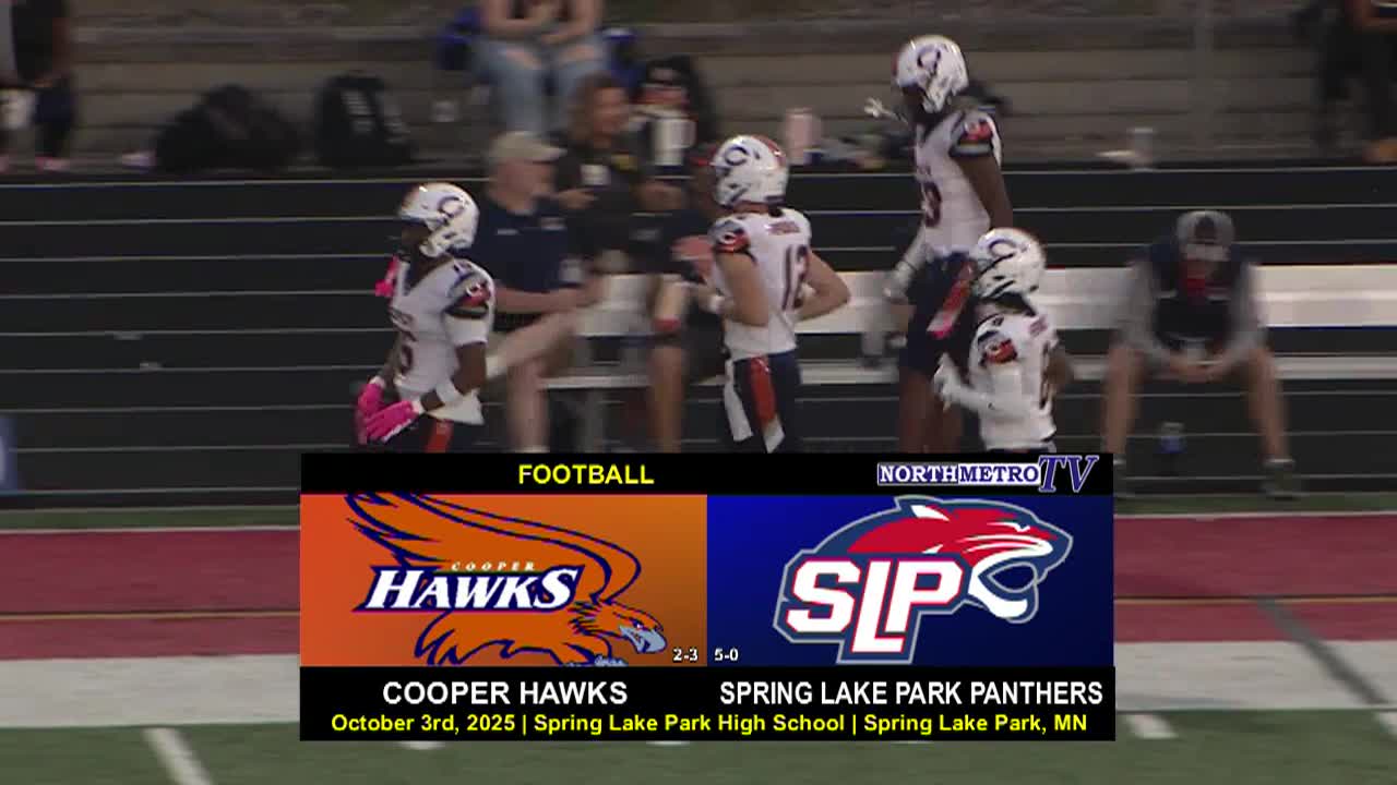 High School Football Robbinsdale Cooper vs. Spring Lake Park 10-3-25