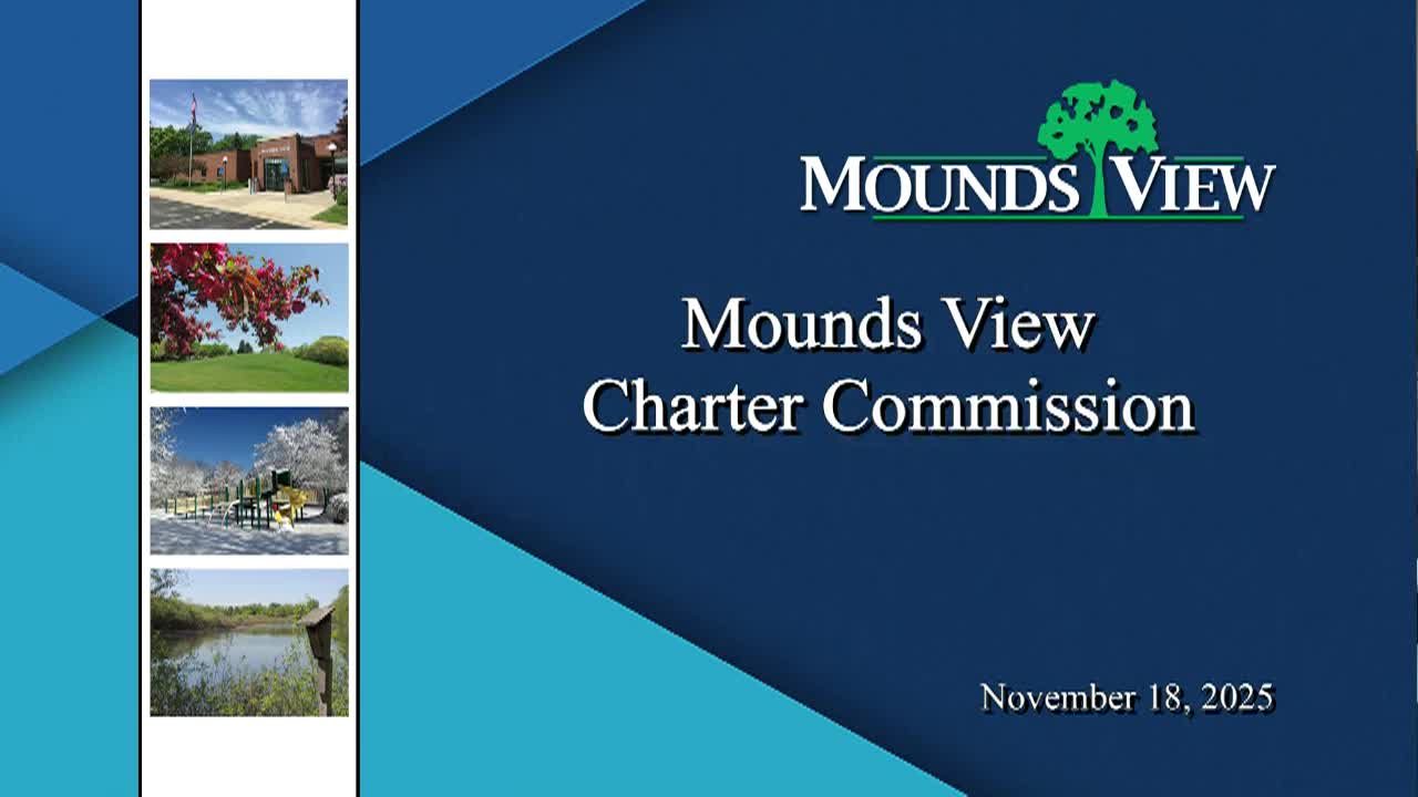 Mounds View Charter Commission Meeting 11-18-25