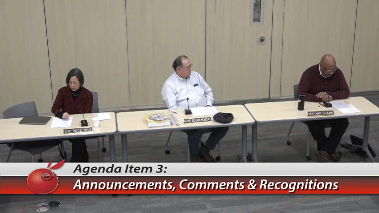 Roseville Area District 623 School Board Meeting 12-9-25