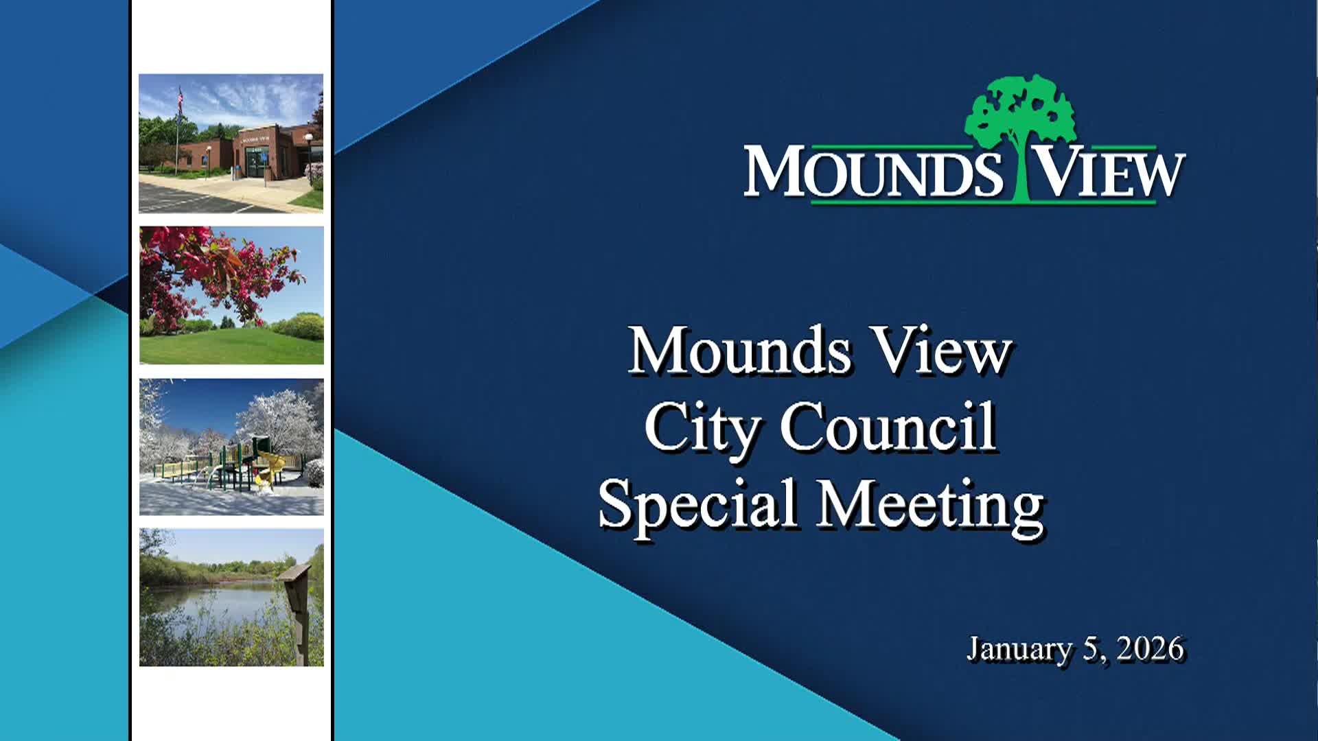 Mounds View City Council Meeting 1-5-26