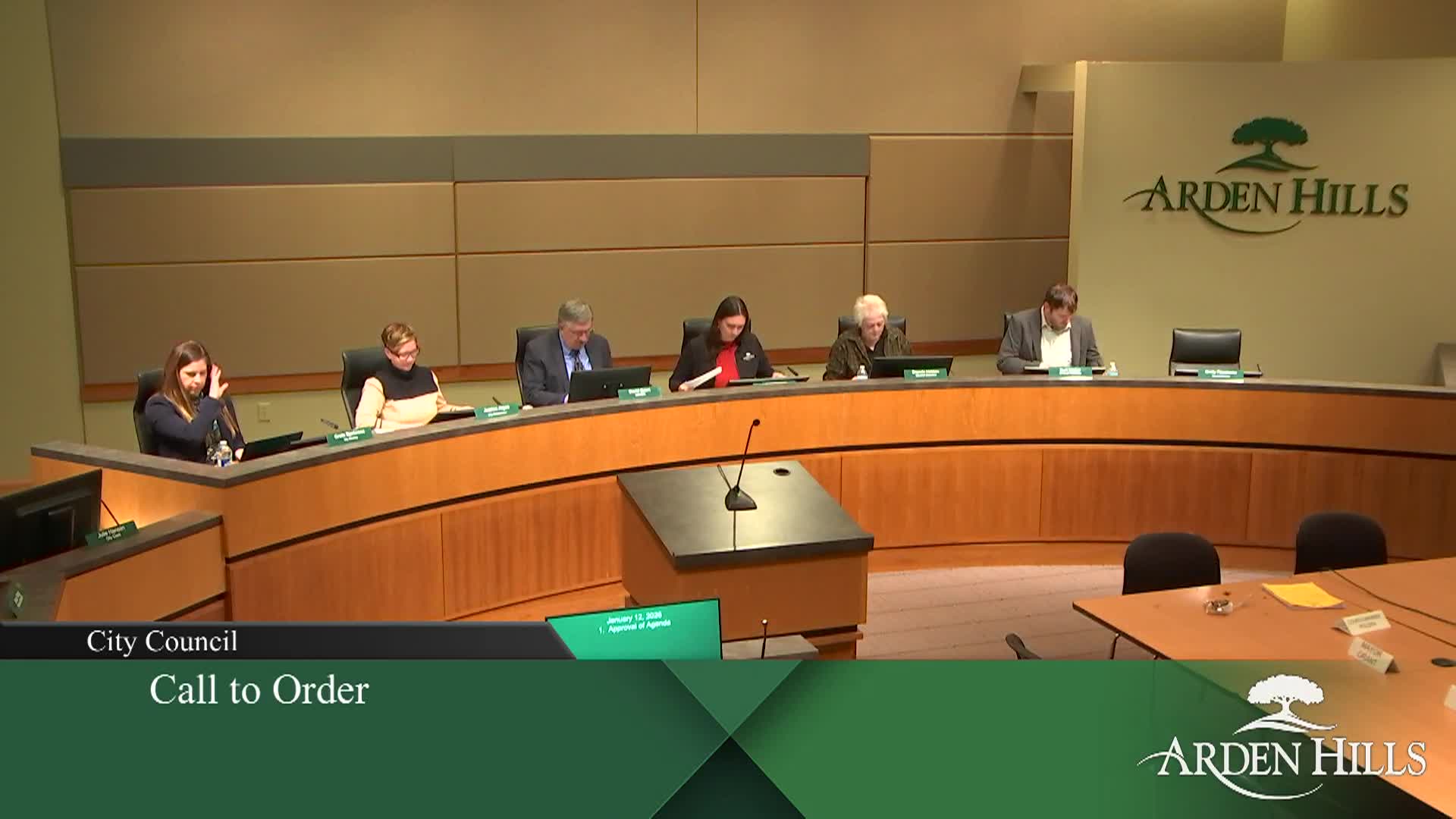 Arden Hills City Council Meeting 1-12-26