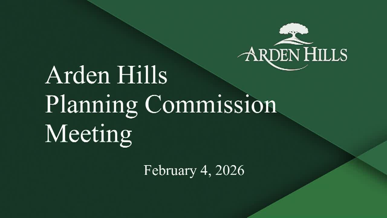 Arden Hills Planning Commission Meeting 2-4-26