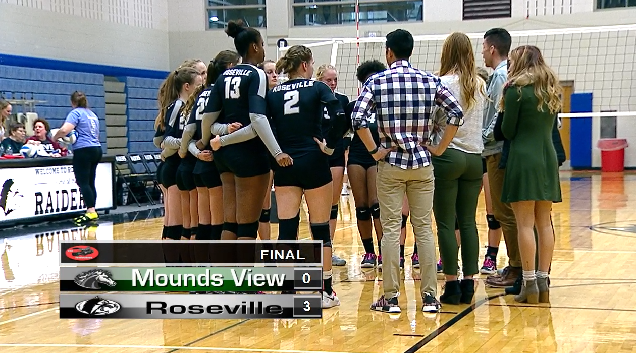 Thumbnail image for Section Volleyball Roseville v. Mounds View 10.25.18