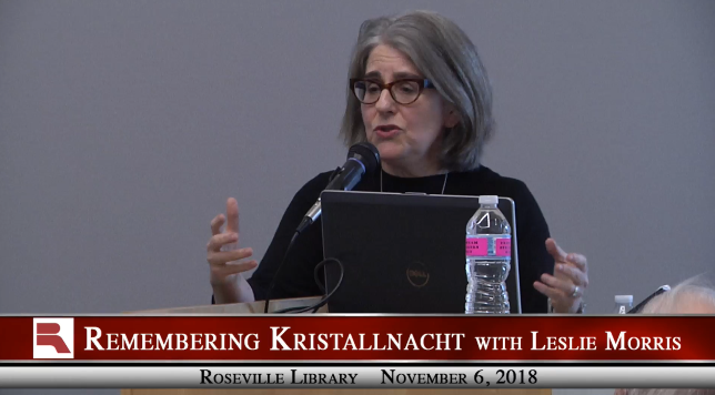 Thumbnail image for Remembering Kristallnacht with Leslie Morris