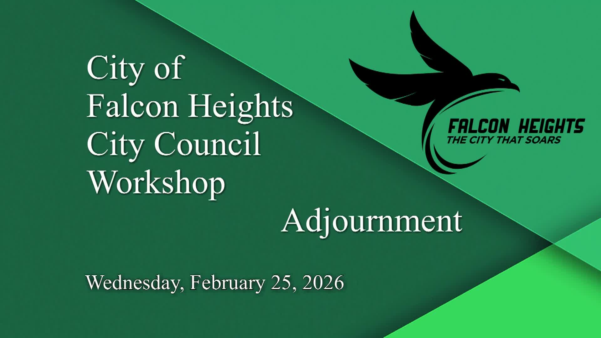 Falcon Heights City Council Meeting 2-25-26