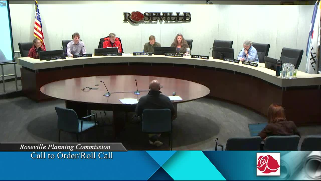 Roseville Planning Commission Meeting  3-4-2026