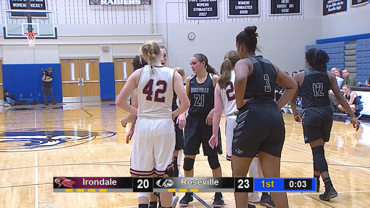 Thumbnail image for Girls Basketball Roseville vs Irondale 12-4-18