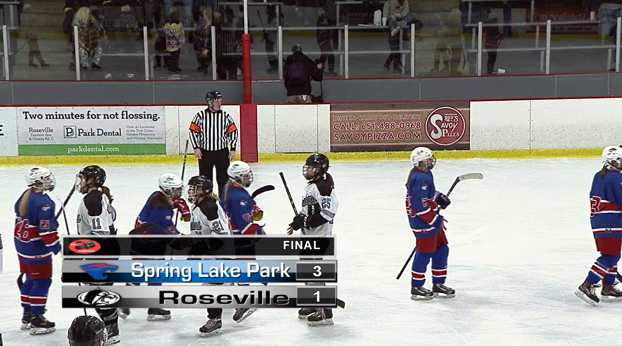 Thumbnail image for Girls Hockey Roseville vs Spring Lake Park 2-1-19