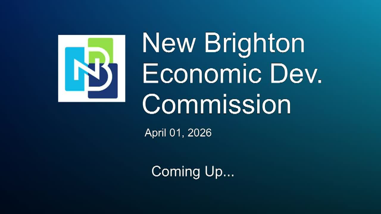 Thumbnail image for LIVE - New Brighton Economic Development Commission Meeting - 4.1.2026