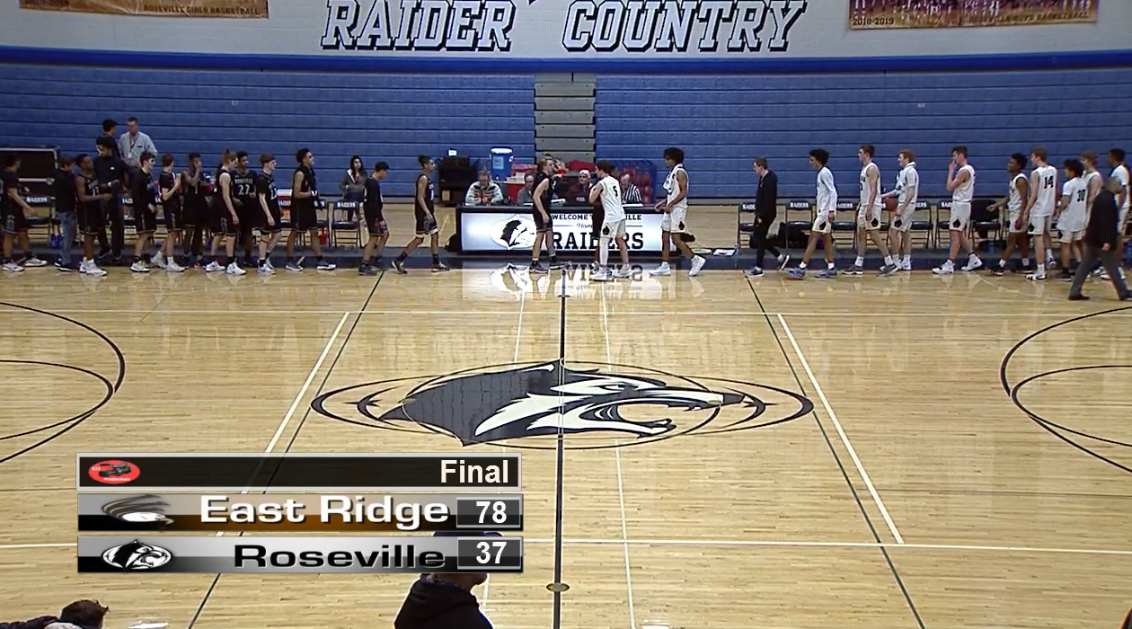 Thumbnail image for Boys Basketball Roseville vs East Ridge 2-15-19