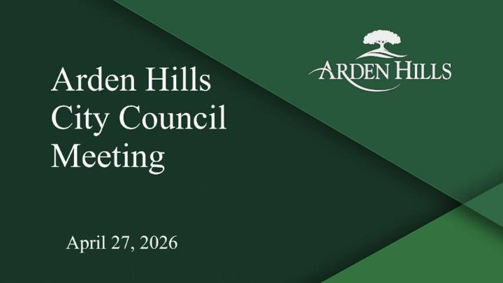 Thumbnail image for  Arden Hills City Council Meeting - 4.27.2026