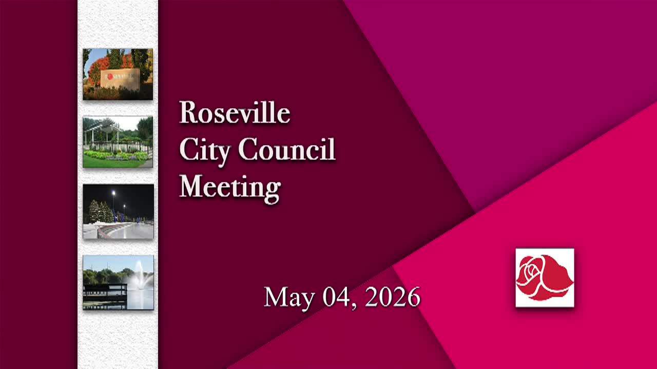 Thumbnail image for LIVE Roseville City Council Meeting - 5.4.2026