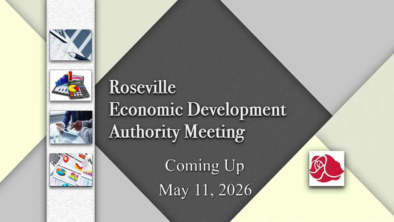 Thumbnail image for Roseville Economic Development Authority Meeting - 5.11.2026