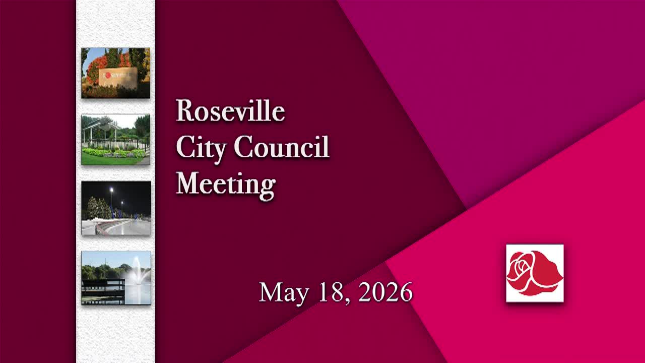 Thumbnail image for LIVE Roseville City Council Meeting - 5.18.2026