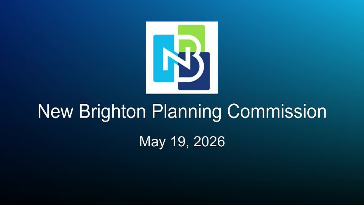 Thumbnail image for LIVE New Brighton Planning Commission Meeting - 5.19.2026