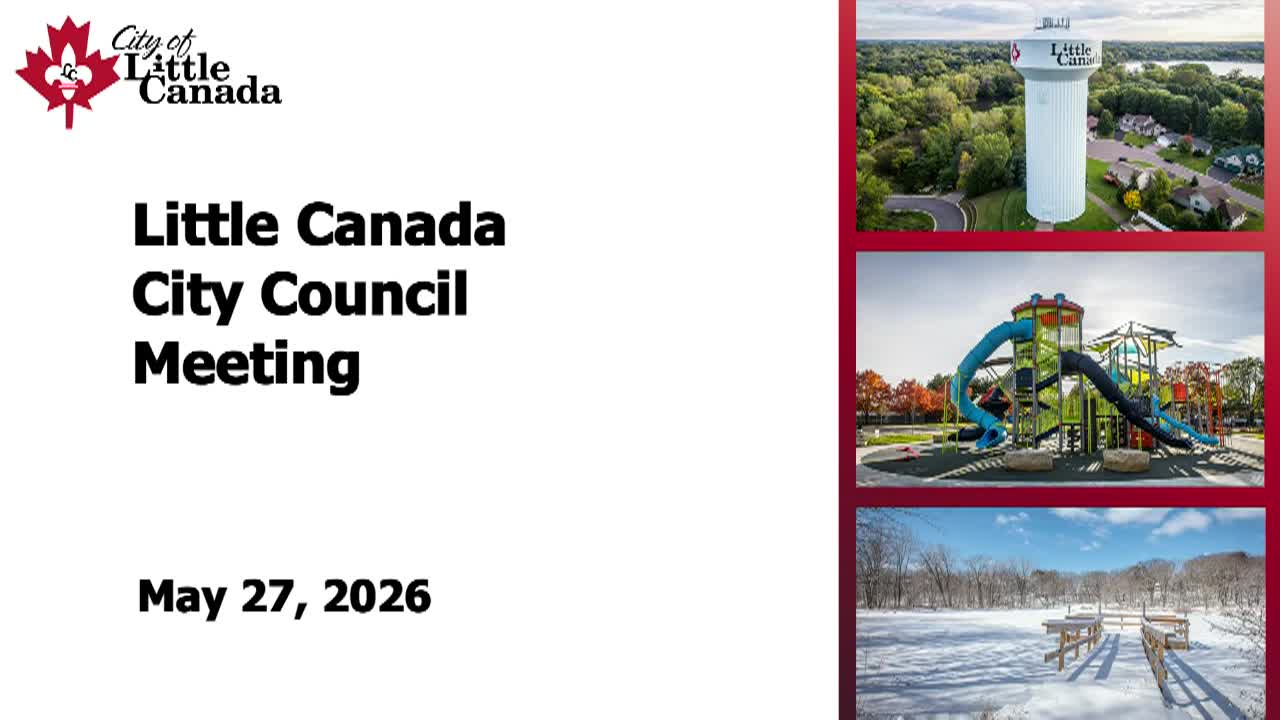 Thumbnail image for Little Canada City Council Meeting - 5.27.2026