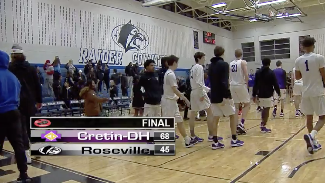 Thumbnail image for Boys Basketball Roseville vs Cretin-Derham Hall 1-10-19